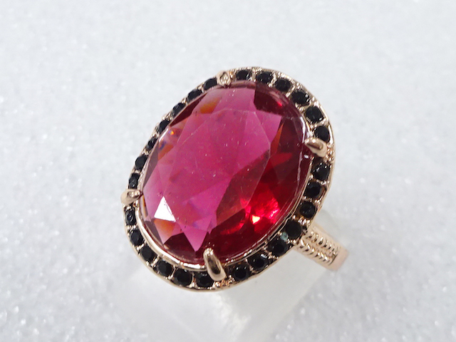 COLORED STONE FASHION RING / JP SIZE 14